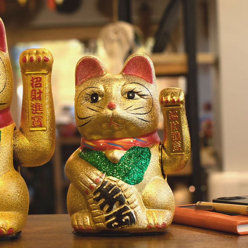 Grand Chat Porte-Bonheur Maneki-neko