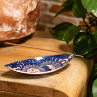 Brûle-encens en émail – Aluminium – Soleil & Lune Rose