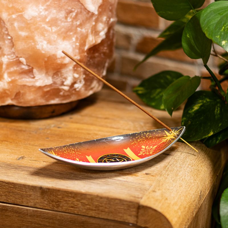 Brûle-encens en émail – Aluminium – Triquetra Païenne