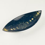 Brûle-encens en émail – Aluminium – Phases de la Lune Zodiaque