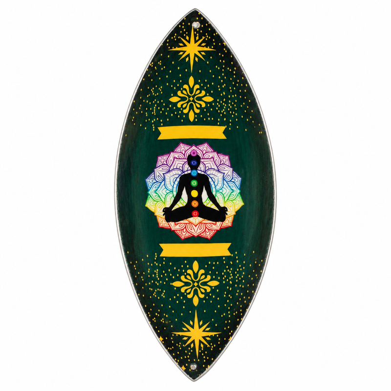 Brûle-encens en émail – Aluminium – Lotus Chakra Bouddha