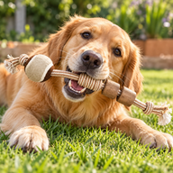 Jouets PAW – Bâton à mâcher en bois de caféier – Balle à nœud