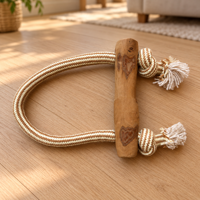 Jouets PAW – Bâton à mâcher en bois de caféier – Boucle & Corde