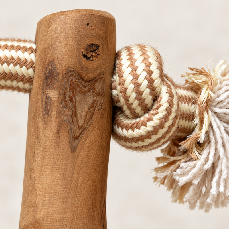 Jouets PAW – Bâton à mâcher en bois de caféier – Boucle & Corde