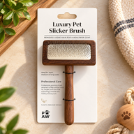 Outils de toilettage PAW – Peigne anti-nœuds moyen – Noyer