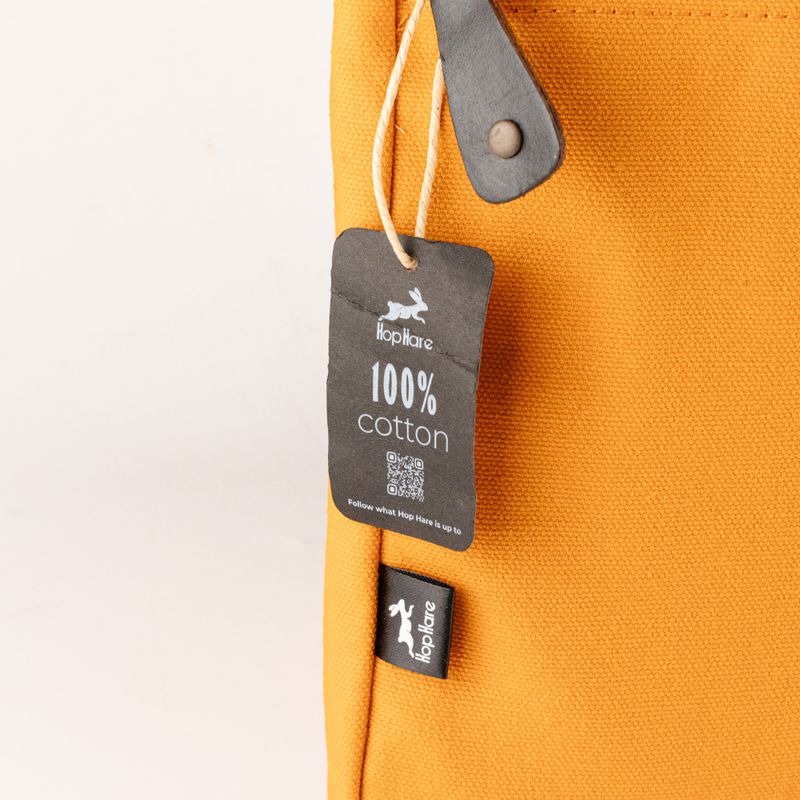 Grande pochette pour ordinateur portable en toile – Orange