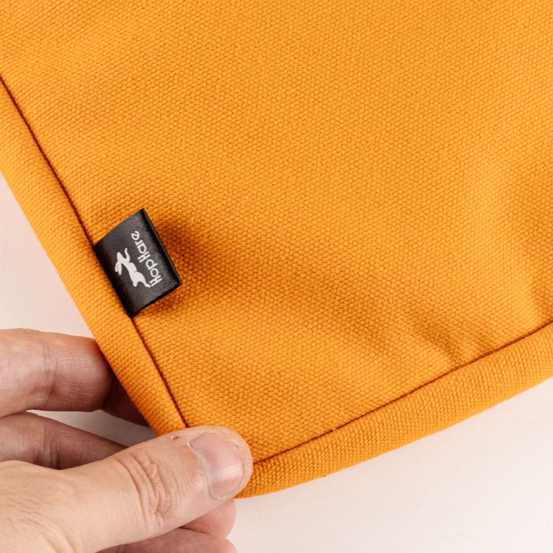 Grande pochette pour ordinateur portable en toile – Orange