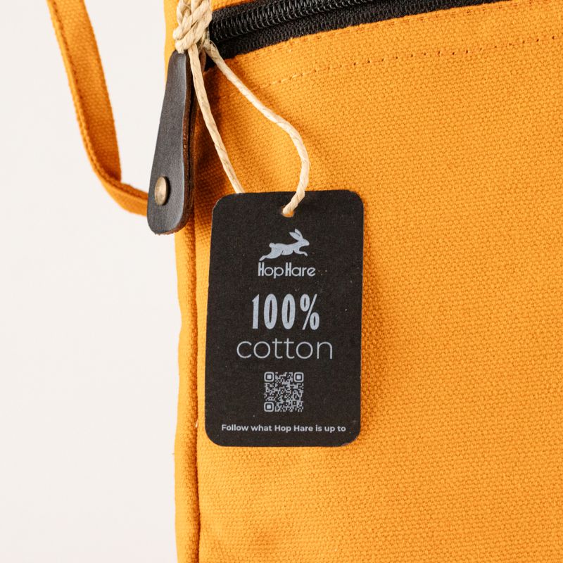 Pochette de voyage pour ordinateur portable en toile – Orange