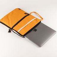 Pochette de voyage pour ordinateur portable en toile – Orange