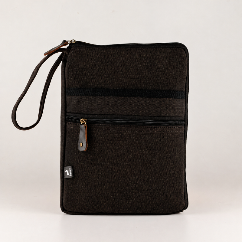 Pochette pour tablette délavée effet pierre – Anthracite