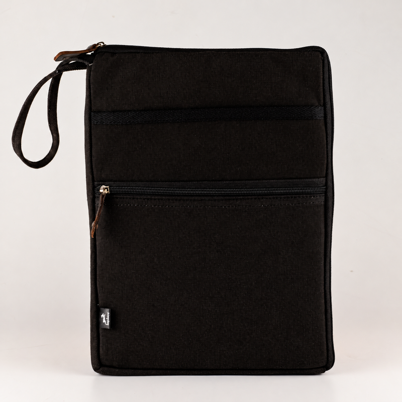 Pochette pour ordinateur portable de voyage délavée – Anthracite