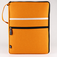 Grande pochette pour ordinateur portable en toile – Orange