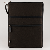Grande pochette pour ordinateur portable délavée – Anthracite