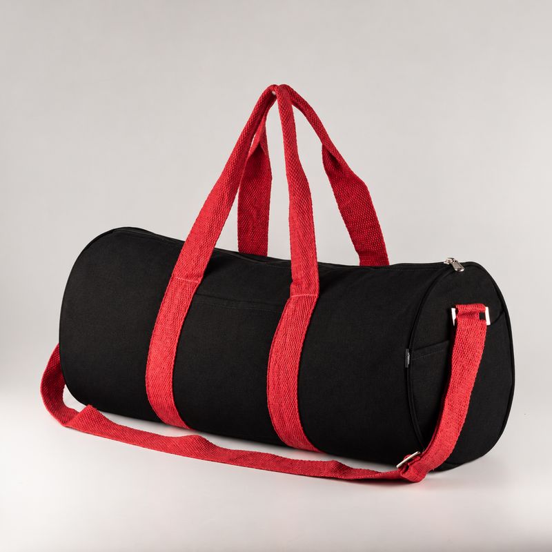 Sac de sport Don't Quit – Noir – Anses rose cerise