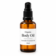 10x Huile Corporelle Bio 50ml - Lavande - Sans étiquette