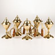 Grand brûleur pour cônes d'encens avec poignée