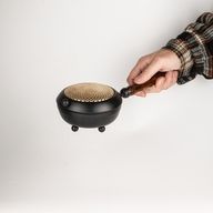 Grand Brûle-Encens en Fer - Détails dorés