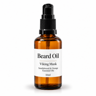Huile à barbe 50 ml - Musc Viking - Sans étiquette