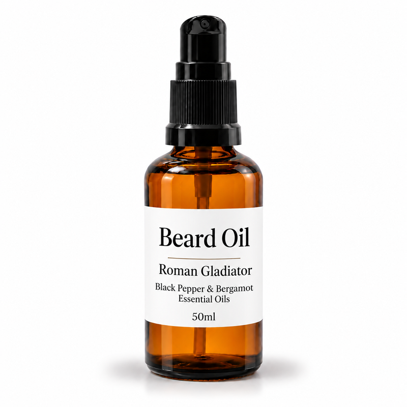 Huile à barbe 50 ml - Gladiateur Romain - Sans étiquette