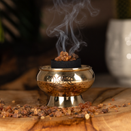 Pot à encens en charbon - Triple Lune Pentagramme