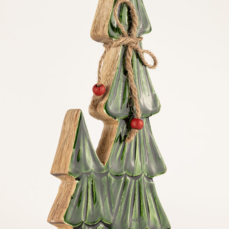 Lost in the Forest - Moyen - Arbres jumeaux émaillés - (34x11x2,5cm)