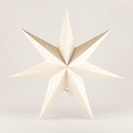 Étoile Lumineuse - Blanc Classique - Sept Branches - 60 cm