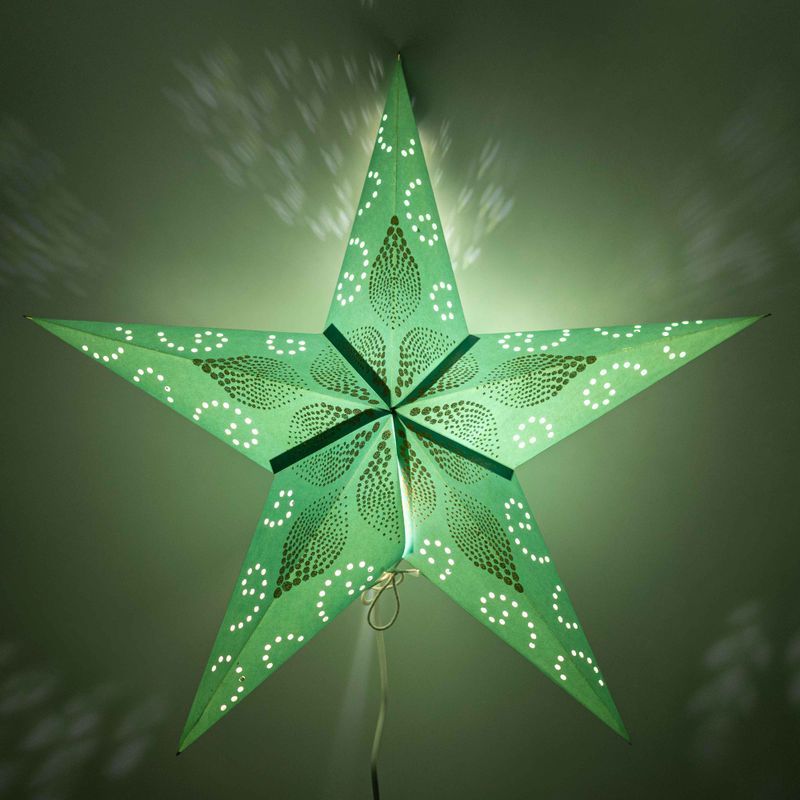 Étoile Lumineuse - Green Festival - 5 branches - 60 cm