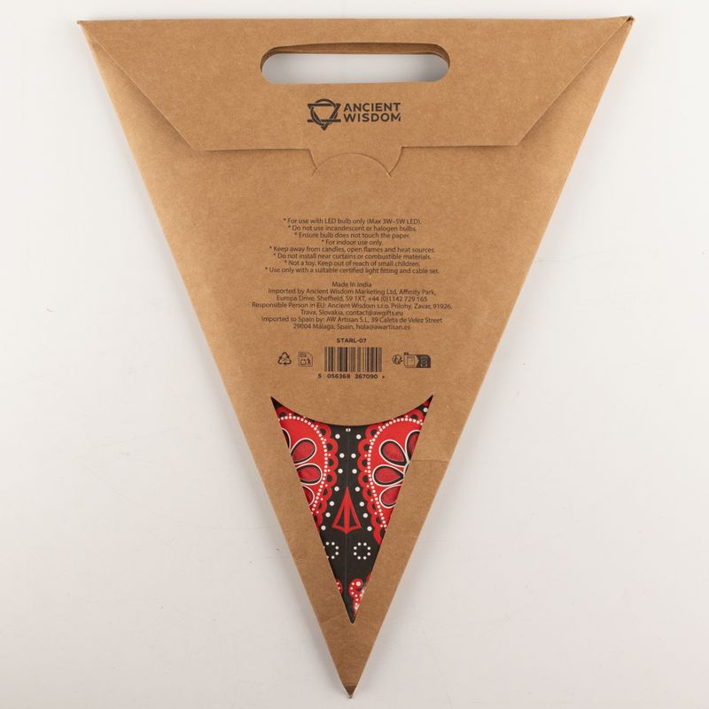 Lampe Étoile - Fire Festival à cinq branches - 60 cm