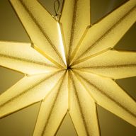Étoile Lumineuse - Super Nova Champagne Pailletée Neuf Branches - 90cm