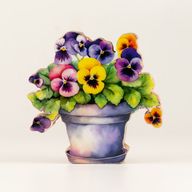 Plantes en Bois - Mini Pensée
