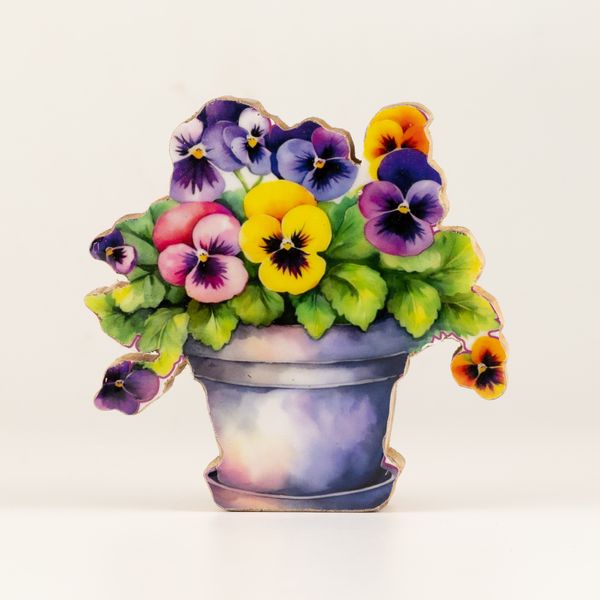 Plantes en Bois - Mini Pensée