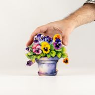 Plantes en Bois - Mini Pensée