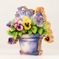 Plantes d'Intérieur en Bois - Pensée Moyenne