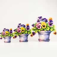 Plantes en Bois - Mini Pensée