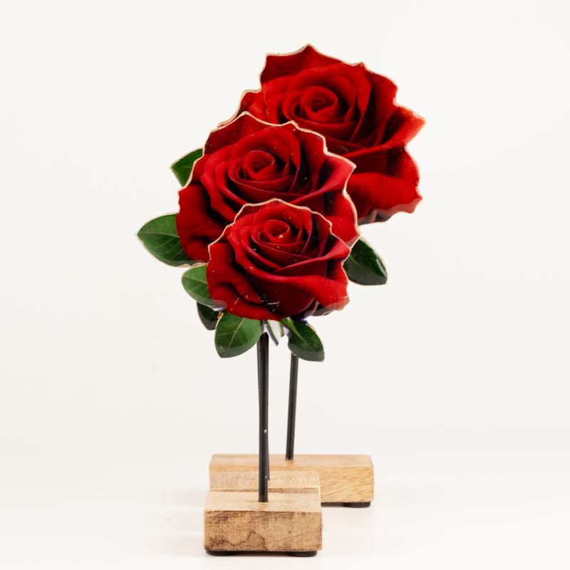Plantes d'Intérieur en Bois - Rose Unique Moyenne