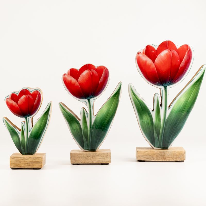Plantes en Bois pour Maison - Grande Tulipe
