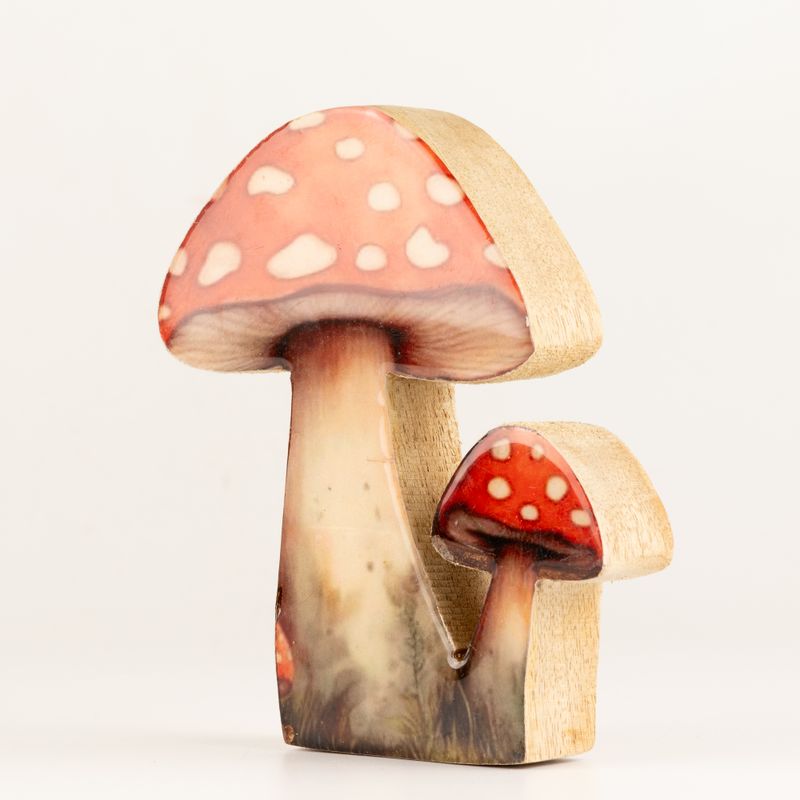 Plantes d'Intérieur en Bois - Champignon Amanite Tue-mouches Moyen
