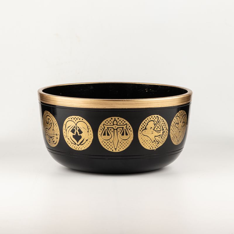 Bols Zodiaque Noirs - Lot de 3 - 15cm 19cm 20cm