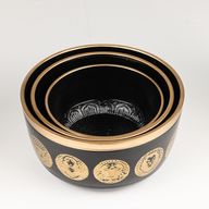 Bols Zodiaque Noirs - Lot de 3 - 15cm 19cm 20cm