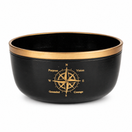 TRUE NORTH - Set de Bol Chantant Noir - 15x7,5cm