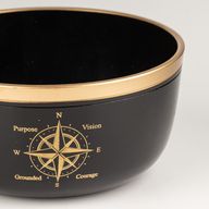 TRUE NORTH - Set de Bol Chantant Noir - 15x7,5cm