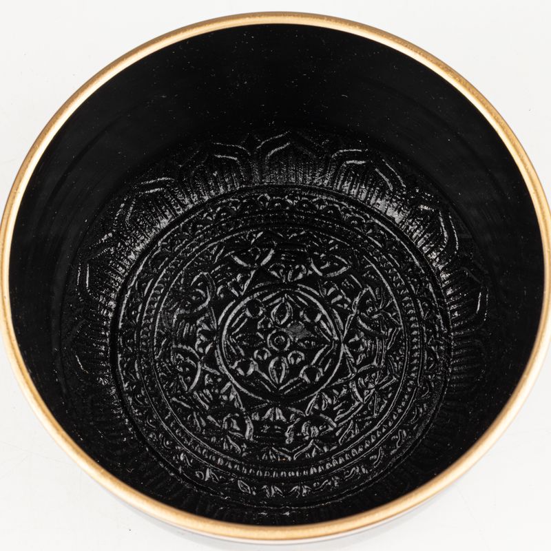 TRUE NORTH - Set de Bol Chantant Noir - 15x7,5cm