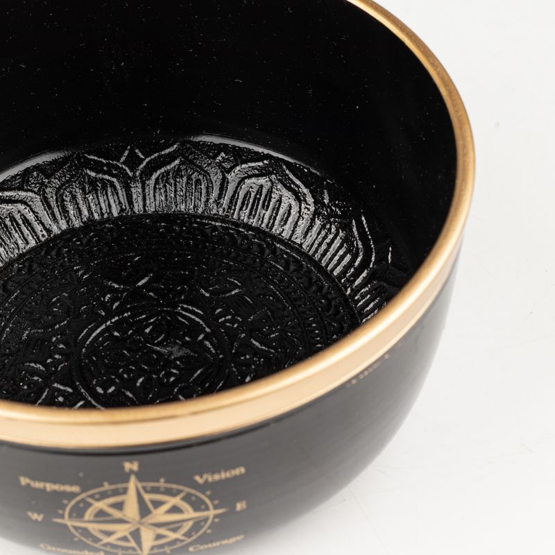 TRUE NORTH - Set de Bol Chantant Noir - 15x7,5cm