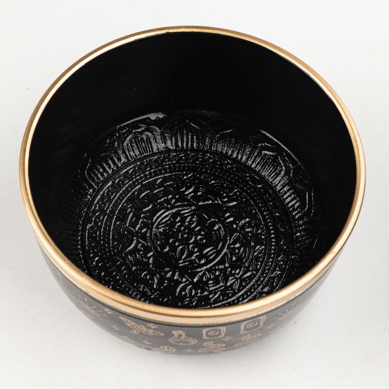 ALIGN - Ensemble Bol Chantant Noir - 15x7,5cm