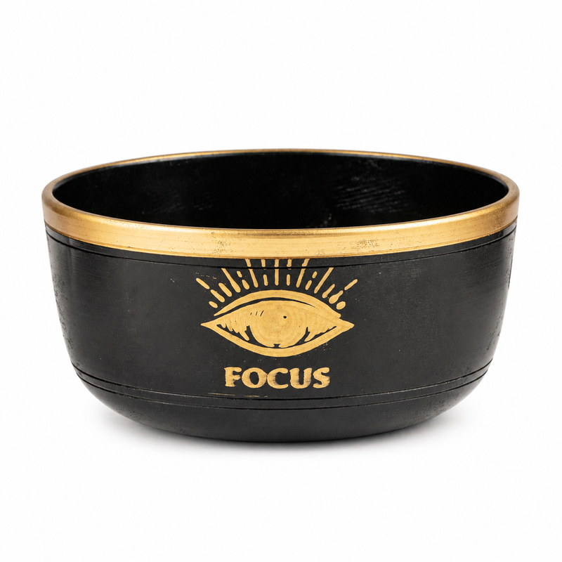FOCUS - Bol Chantant Noir - 15x7,5cm