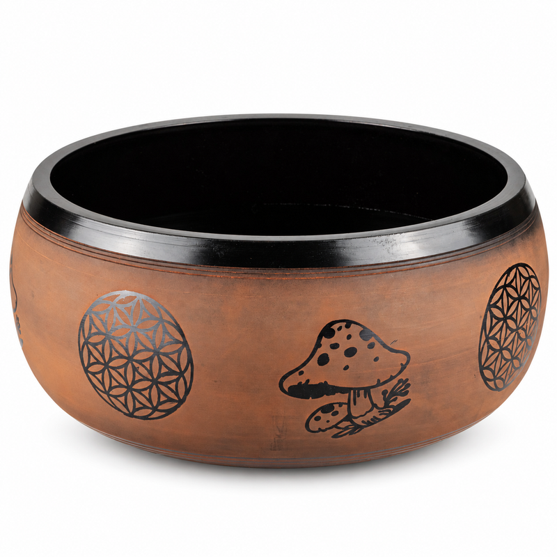 Grand Bol Chantant - Prune - 32x15cm - Design 2