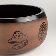 Grand Bol Chantant - Prune - 32x15cm - Design 2