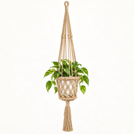 Suspension pour Plante en Macramé - Camel