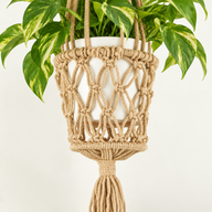 Suspension pour Plante en Macramé - Camel
