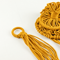 Suspension pour Plante en Macramé - Moutarde